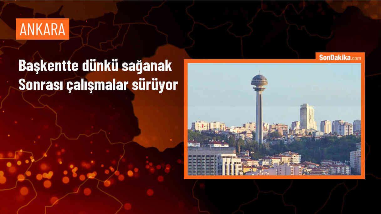 Ankara\'da Kuvvetli Sağanak Sonrası Zararlar Gideriliyor