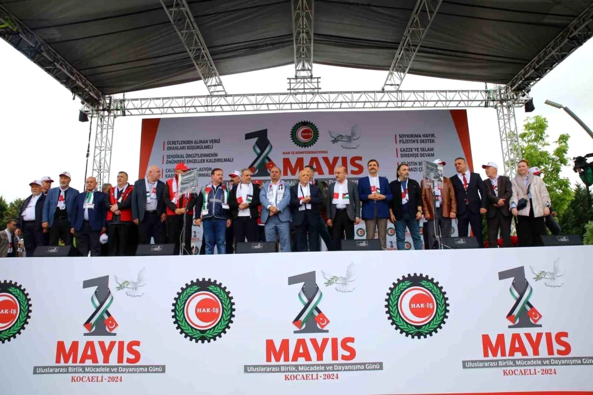 Hak-İş Genel Başkanı Mahmut Arslan: 1 Mayıs, işçi iradesinin ve insan olma onurunun yükseldiği gündür
