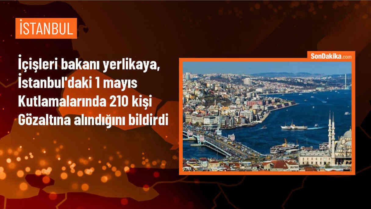 1 Mayıs Emek ve Dayanışma Günü\'nde İstanbul\'da 210 kişi gözaltına alındı