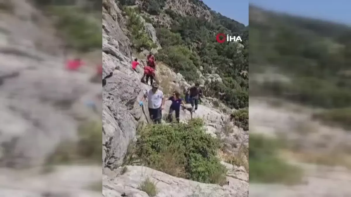 Likya Yolunda Düşen Yaşlı Turist Kurtarıldı