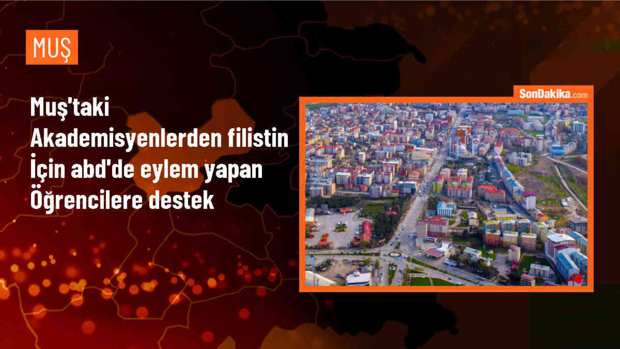 Muş Alparslan Üniversitesi Akademisyenleri Filistin İçin Dayanışma Gösterisine Destek Verdi