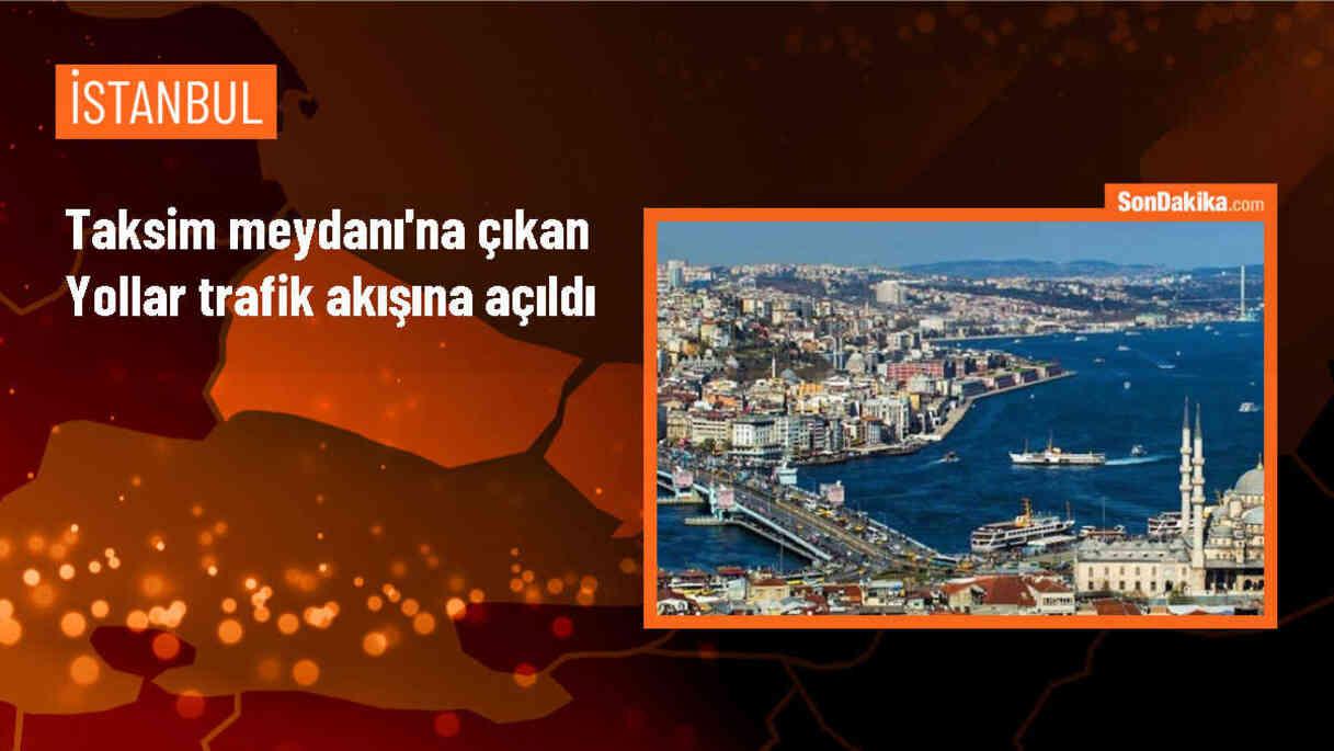 Taksim Meydanı\'na çıkan yollar trafiğe açıldı