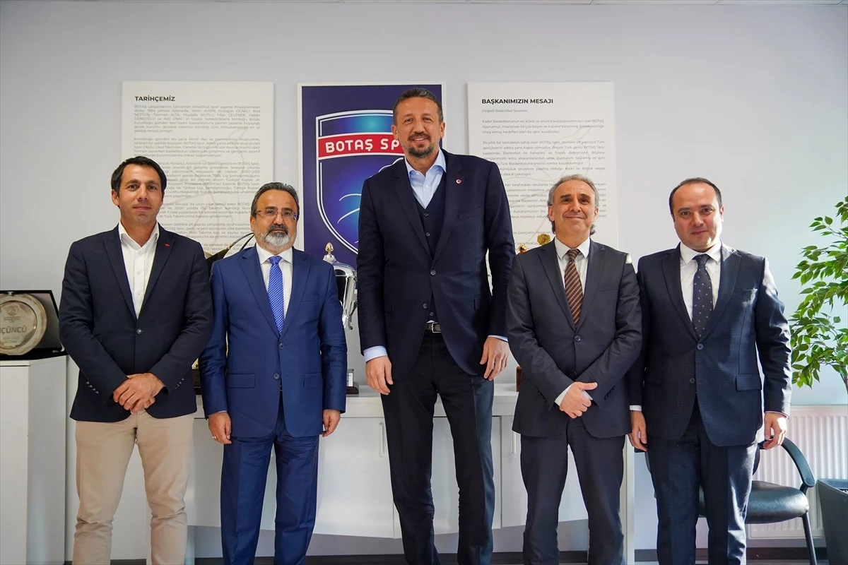 TBF Başkanı Hidayet Türkoğlu, BOTAŞ Spor Kulübünü ziyaret etti