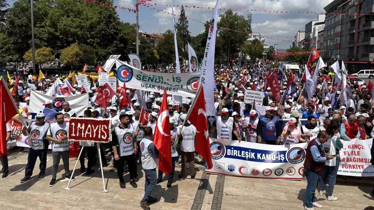 Uşak\'ta 1 Mayıs Emek ve Dayanışma Günü etkinliklerle kutlandı