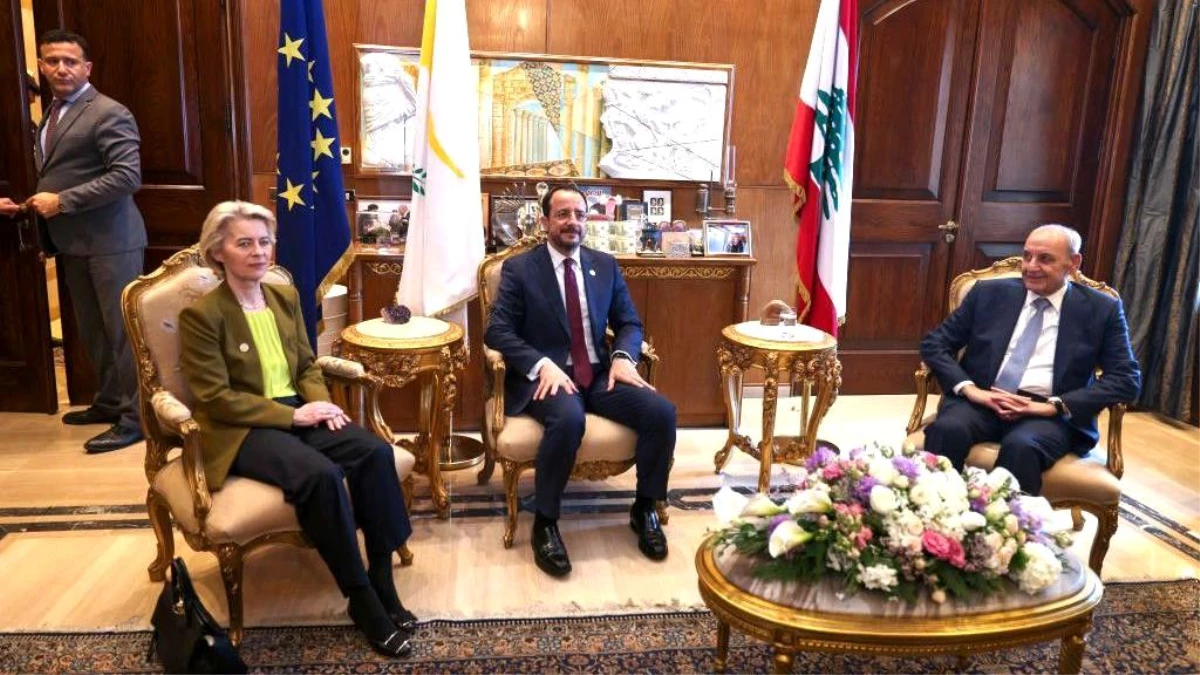 AB Komisyonu Başkanı Lübnan\'a gitti, mülteci anlaşması görüşecek
