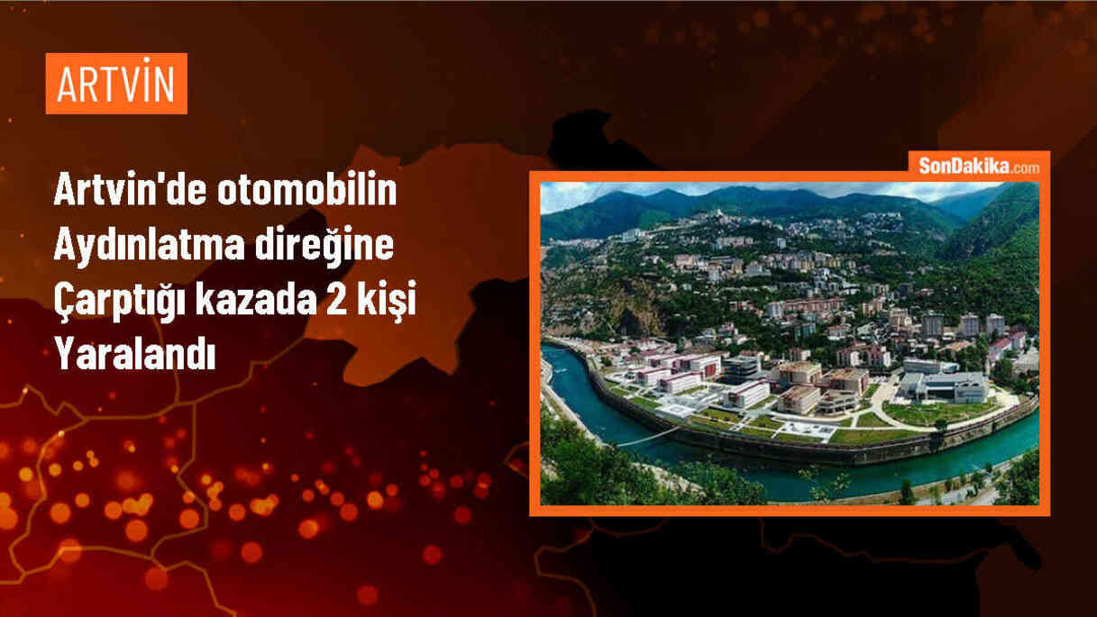 Artvin\'de trafik kazası: 2 kişi yaralandı