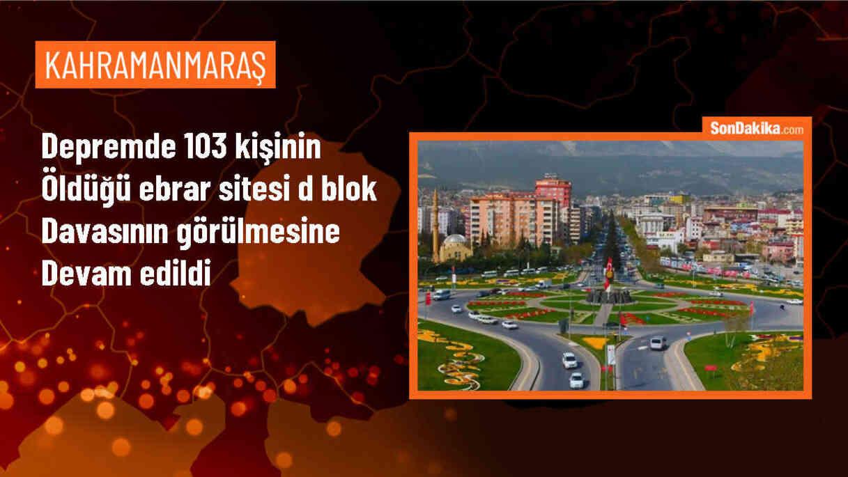 Kahramanmaraş\'taki depremde yıkılan Ebrar Sitesi D Blok davası devam ediyor