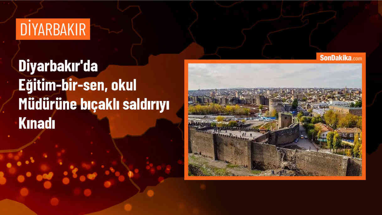 Diyarbakır\'da Okul Müdürüne Bıçaklı Saldırıyı Kınama