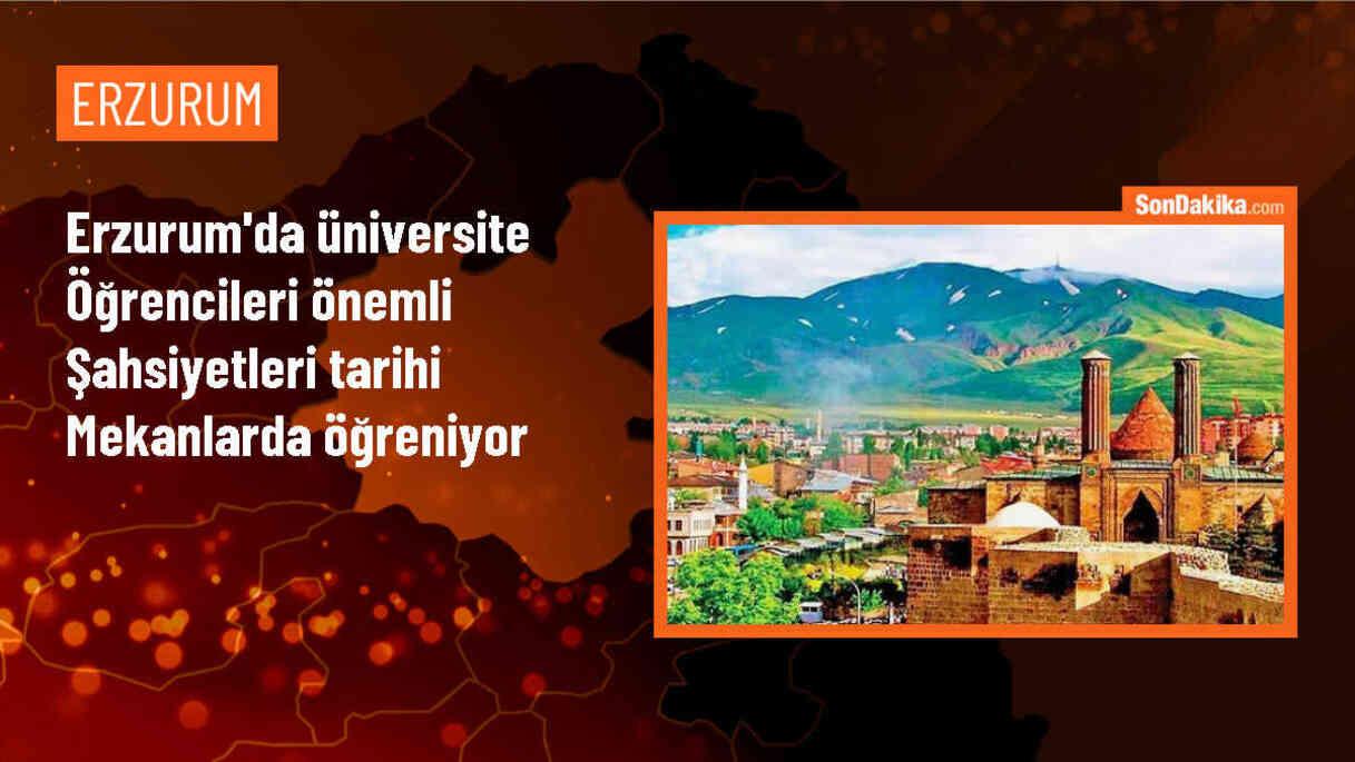 Prof. Dr. Ömer Özden, Erzurum\'daki tarihi mekanlarda derslerine devam ediyor