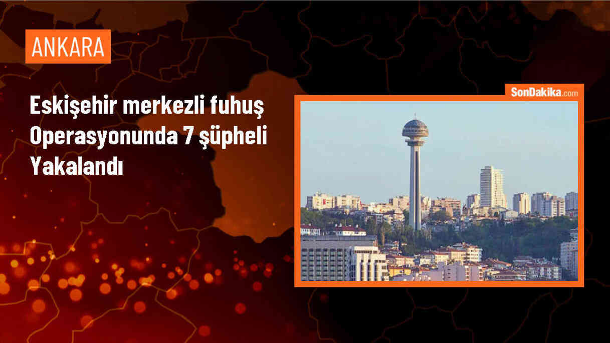 Eskişehir\'de düzenlenen fuhuş operasyonunda 7 şüpheli gözaltına alındı