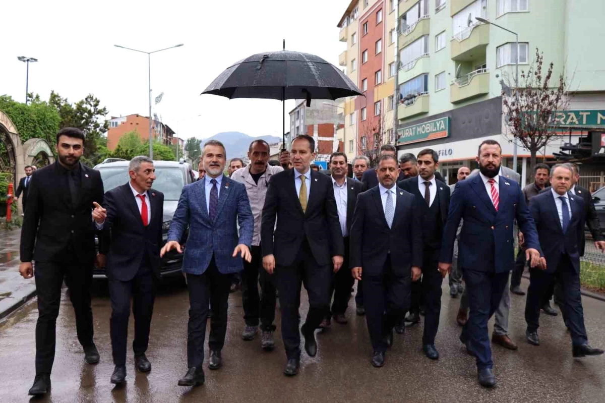Fatih Erbakan, Oltu ilçesini ziyaret etti