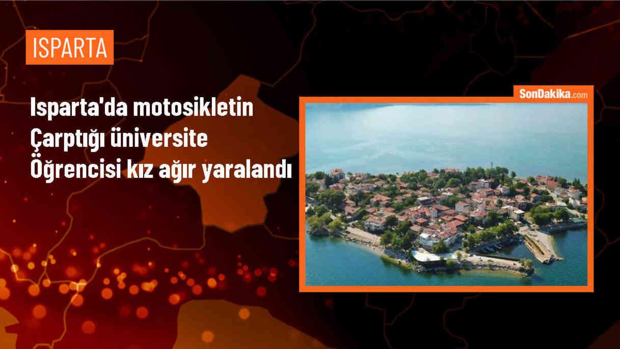 Isparta\'da motosikletin çarptığı üniversite öğrencisi ağır yaralandı