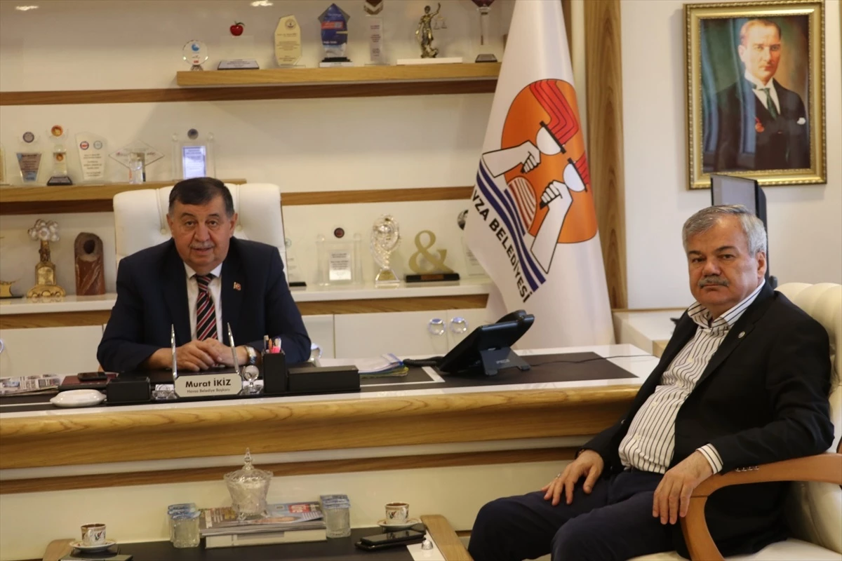 Kültür Memur-Sen Genel Başkanı Havza Belediye Başkanını Ziyaret Etti