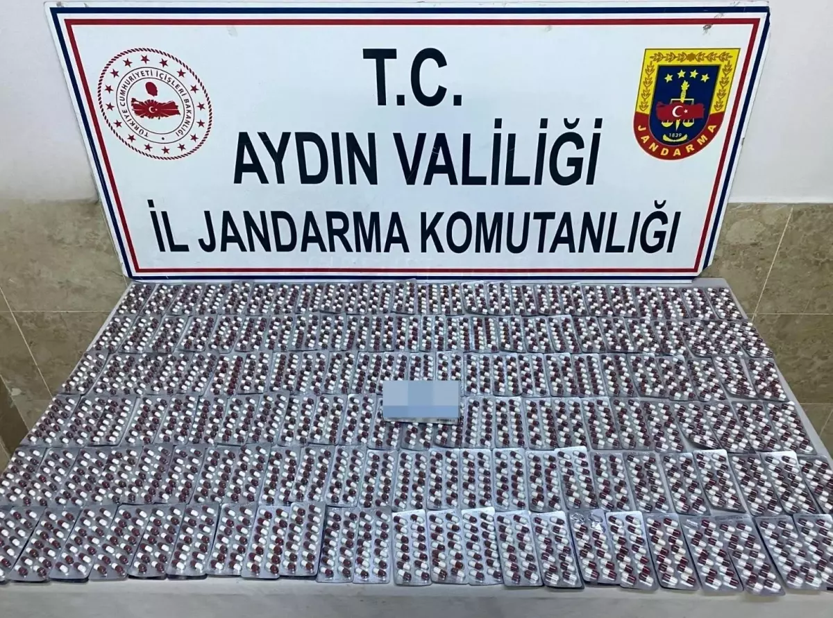 Nazilli\'de yapılan operasyonda binlerce sentetik uyuşturucu ele geçirildi