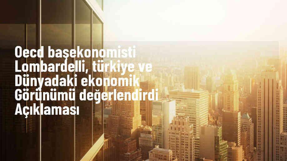 OECD Başekonomisti: Türkiye\'de enflasyon yüksek, politika faizi sıkı kalacak