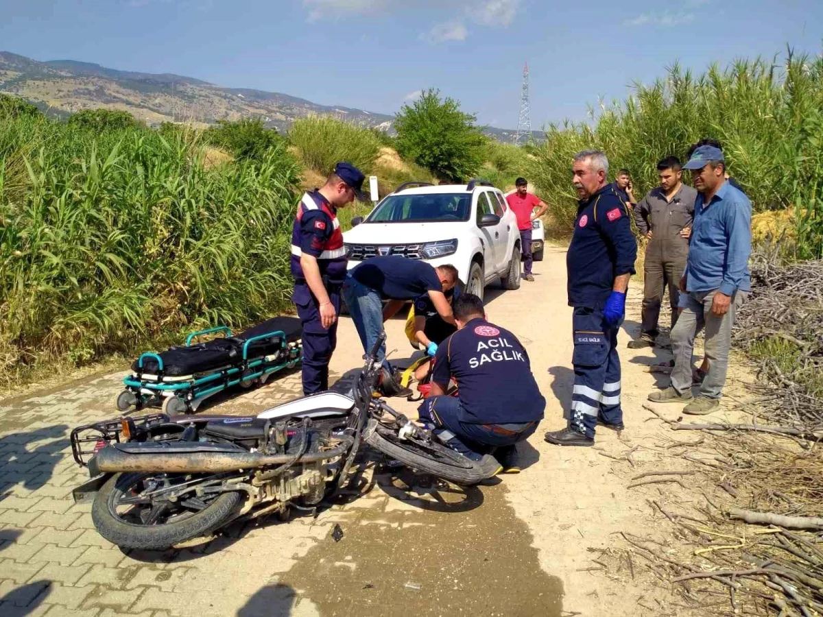 Aydın\'da su tankeri ile motosiklet çarpıştı, sürücü yaralandı