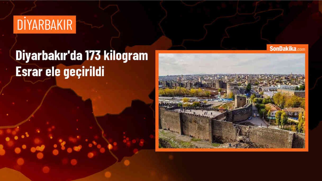 Diyarbakır\'ın Lice ilçesinde 173 kilogram esrar ele geçirildi