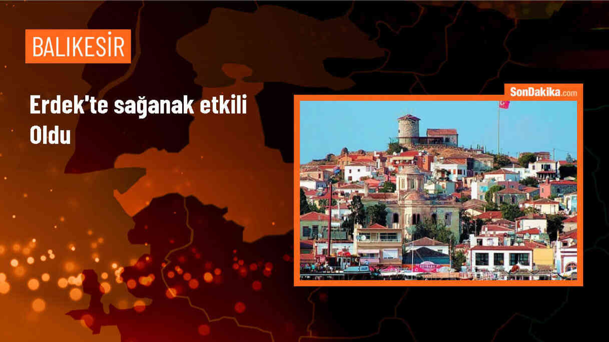Erdek\'te Sağanak Yağış Su Baskınlarına Yol Açtı