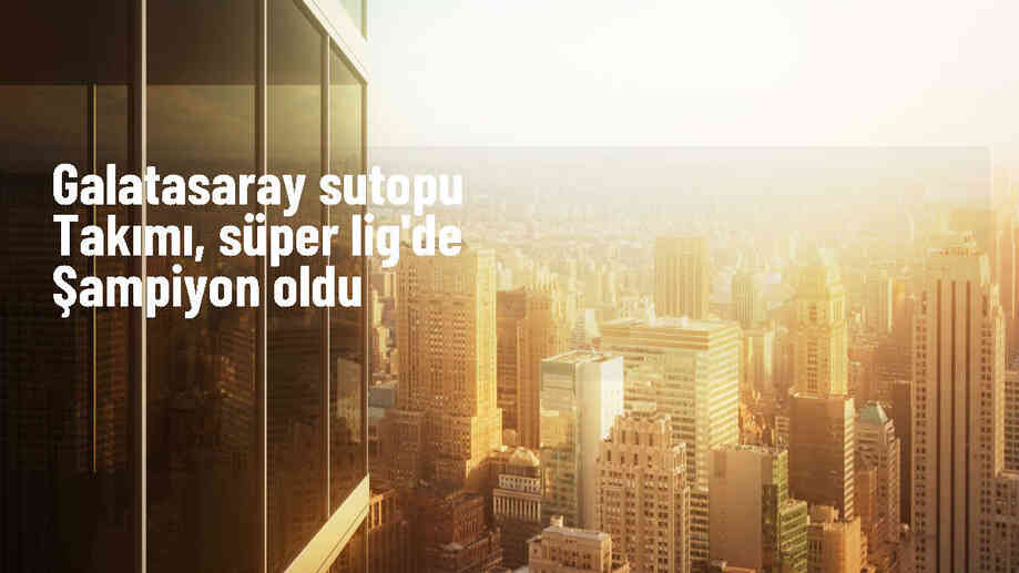 Galatasaray Erkek Sutopu Takımı Spor Toto Süper Lig Şampiyonu