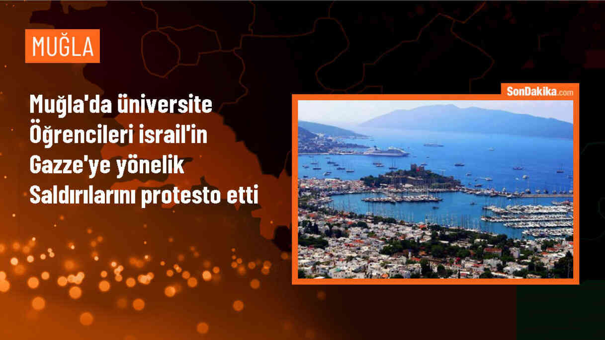 MSKÜ Öğrencileri İsrail\'in Gazze\'ye yönelik saldırılarına tepki yürüyüşü gerçekleştirdi