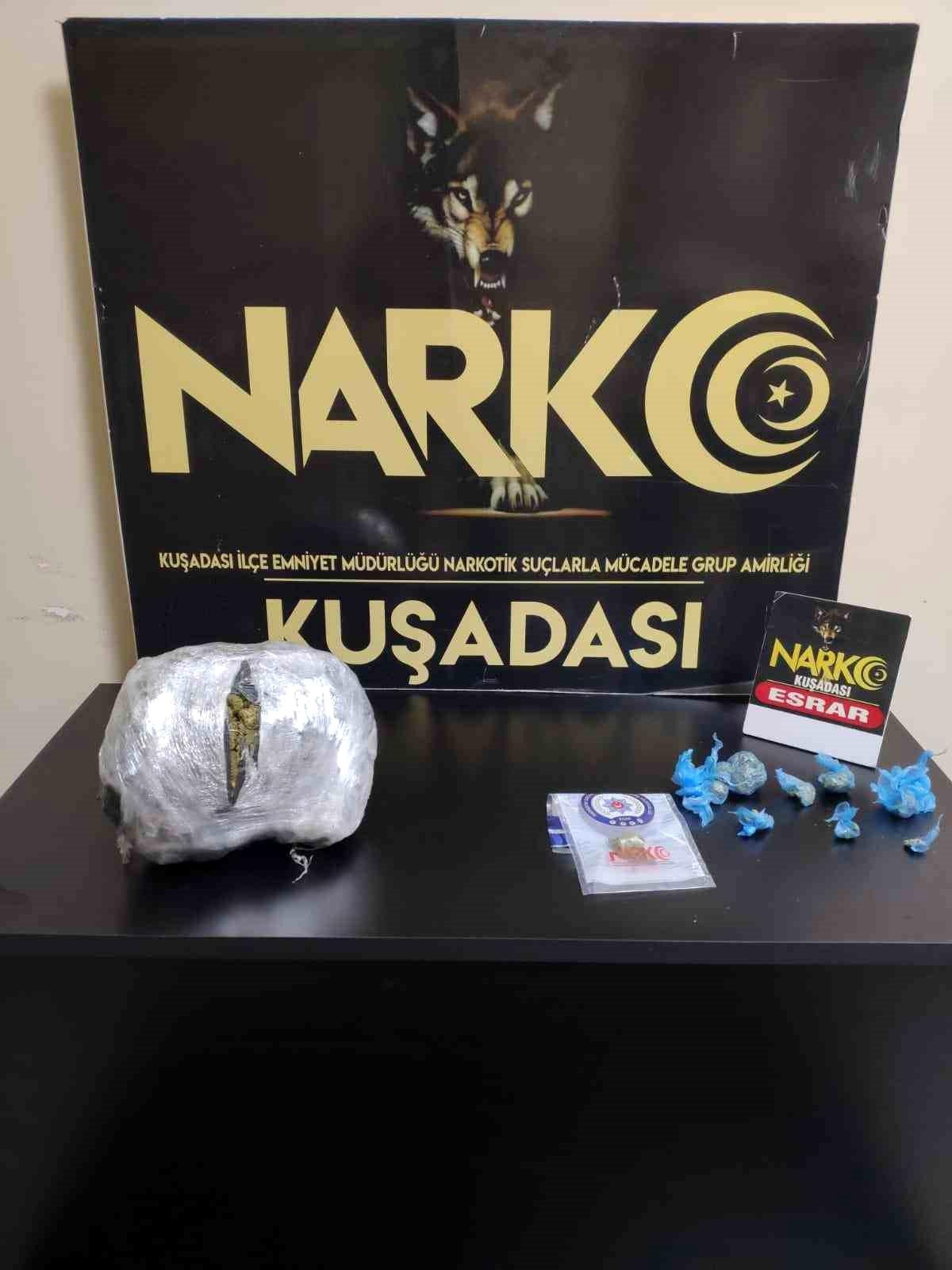 Kuşadası\'nda yapılan operasyonda uyuşturucu ele geçirildi