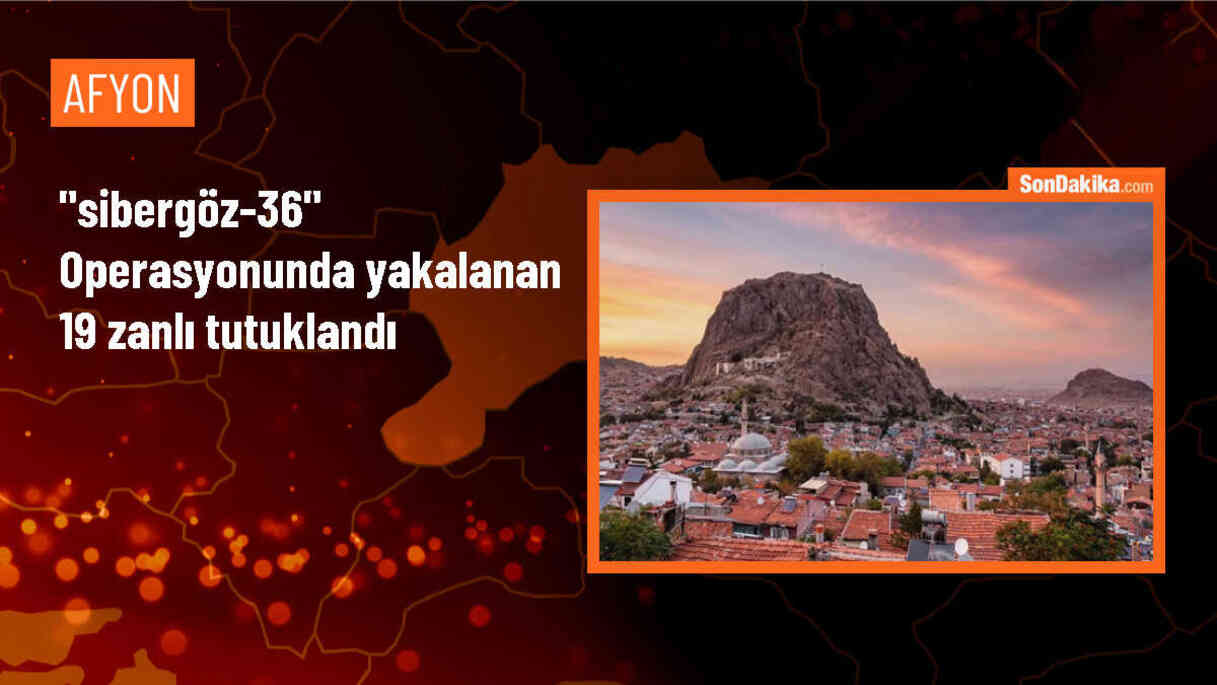Afyonkarahisar\'da Sibergöz-36 Operasyonunda 19 Zanlı Tutuklandı