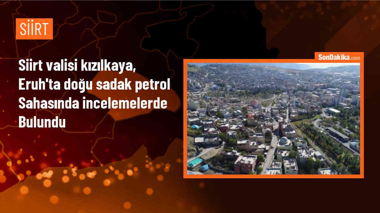 Siirt Valisi Kemal Kızılkaya, Doğu Sadak petrol sahasında incelemelerde bulundu