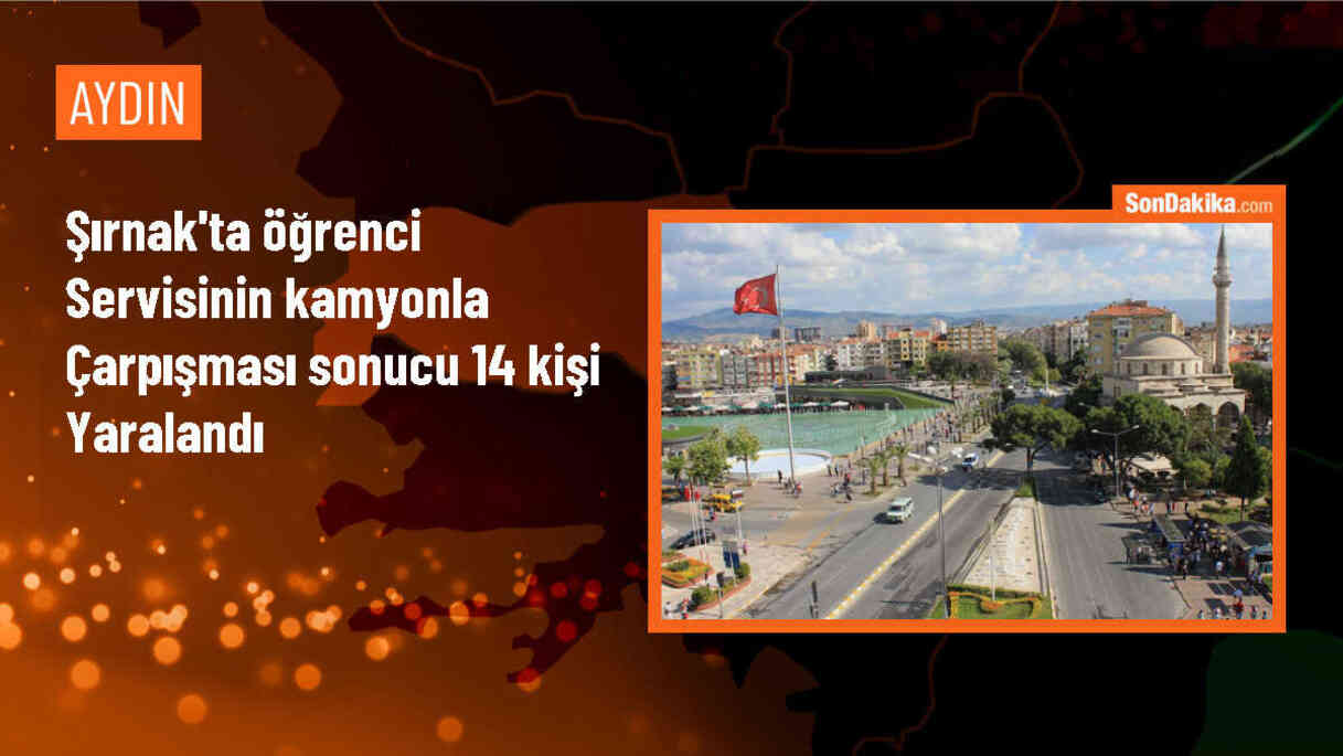 Şırnak\'ta öğrenci servisi ile hafriyat kamyonu çarpıştı: 13 öğrenci yaralandı