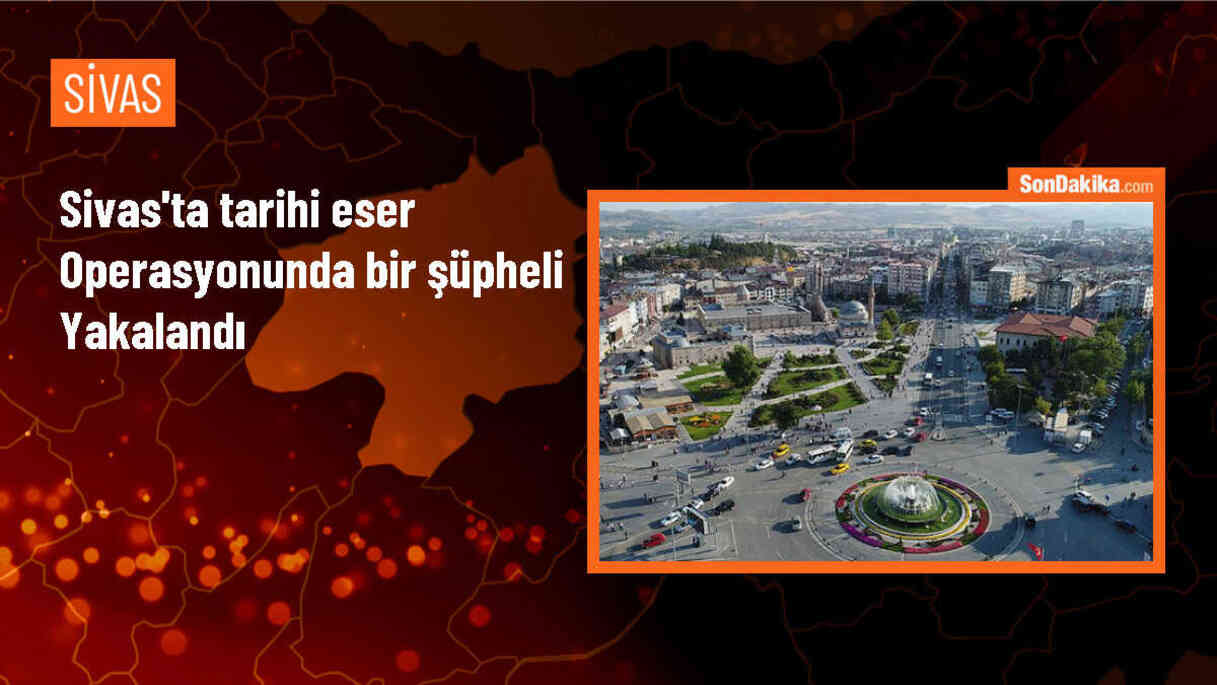 Sivas\'ın Gürün ilçesinde tarihi eserler ele geçirildi, şüpheli gözaltına alındı