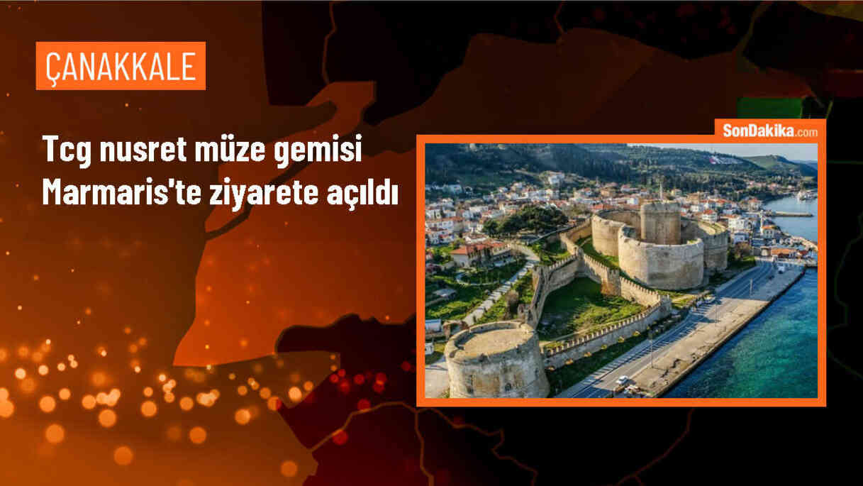 Muğla\'nın Marmaris ilçesinde TCG Nusret Müze Gemisi ziyarete açıldı