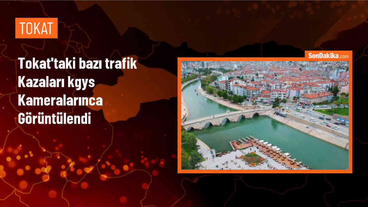 Tokat\'ta KGYS Kameralarıyla Kaydedilen Trafik Kazaları