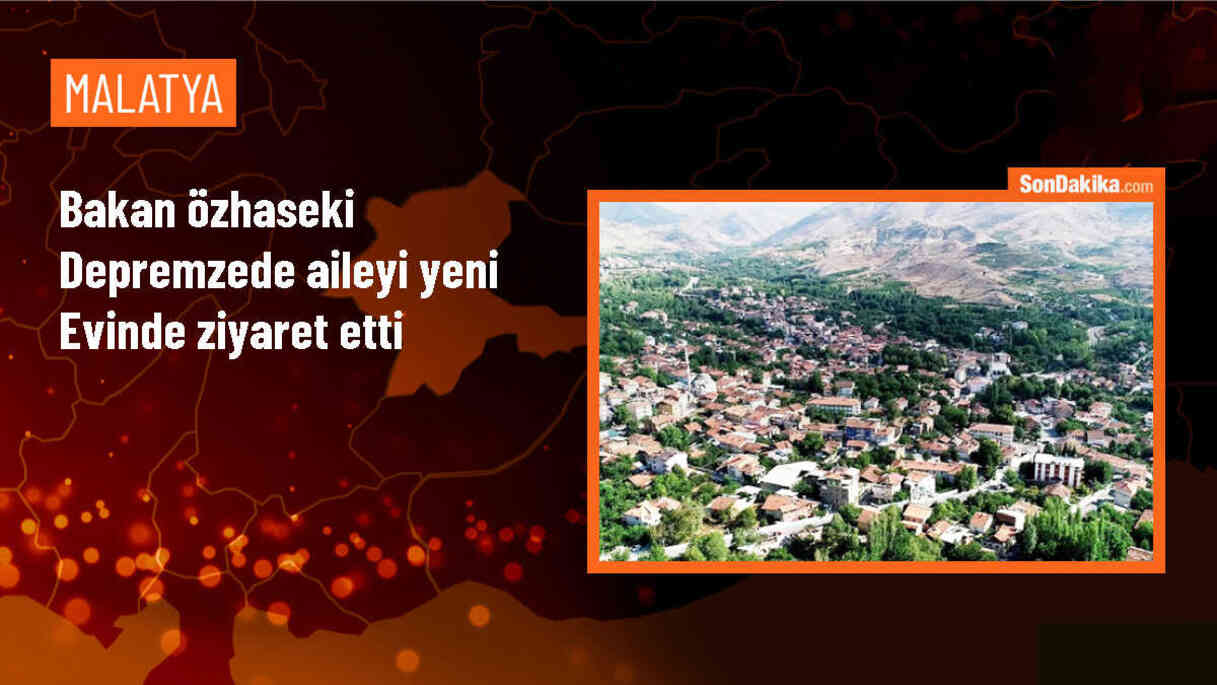 Bakan Özhaseki, depremzedeleri ziyaret etti