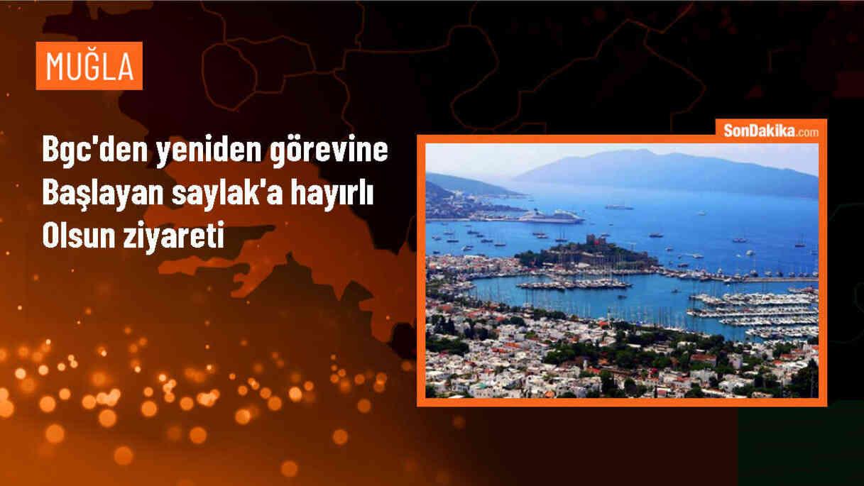 Bodrum Gazeteciler Cemiyeti, Muğla İl Tarım ve Orman Müdürlüğü görevine başlayan Barış Saylak\'ı ziyaret etti