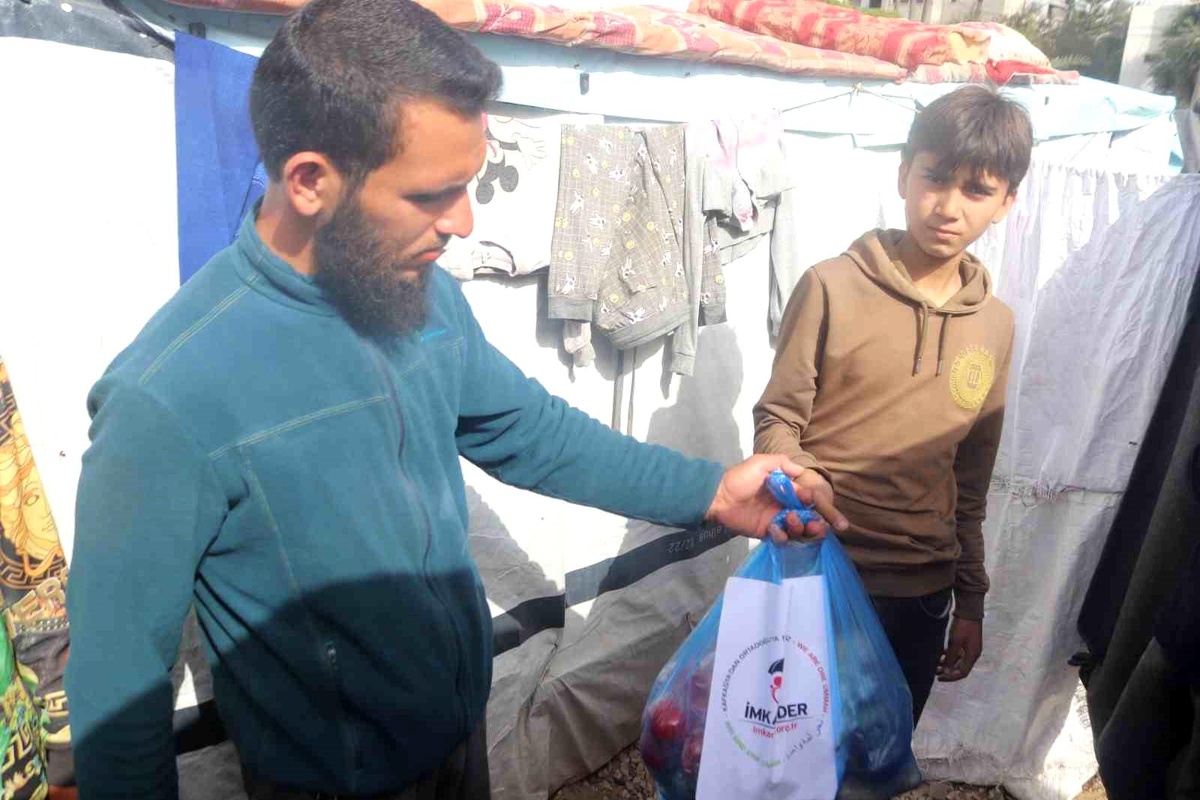 İmkander Derneği Gazze\'deki savaş mağduru ailelere yardım ediyor