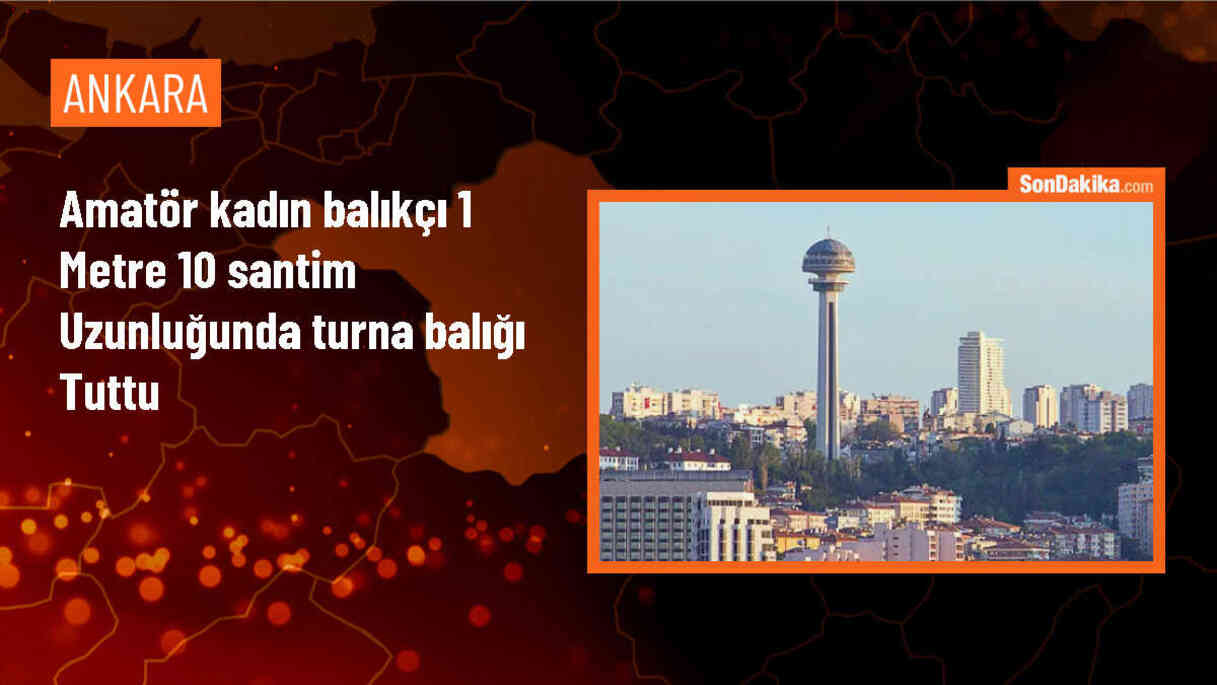 Kızılcahamam\'da Amatör Balıkçının Oltasına Dev Turna Takıldı
