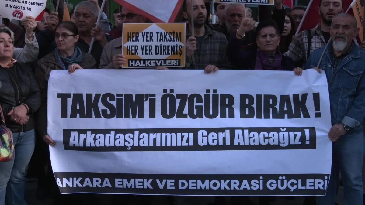 Ankara Emek ve Demokrasi Güçleri, Tutuklananlar İçin Eylem Yaptı
