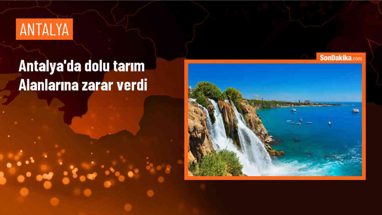 Antalya\'nın Manavgat ilçesinde etkili olan dolu tarım alanlarında hasara yol açtı