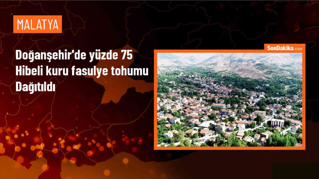Doğanşehir ilçesinde yüzde 75 hibeli kuru fasulye tohumu dağıtıldı