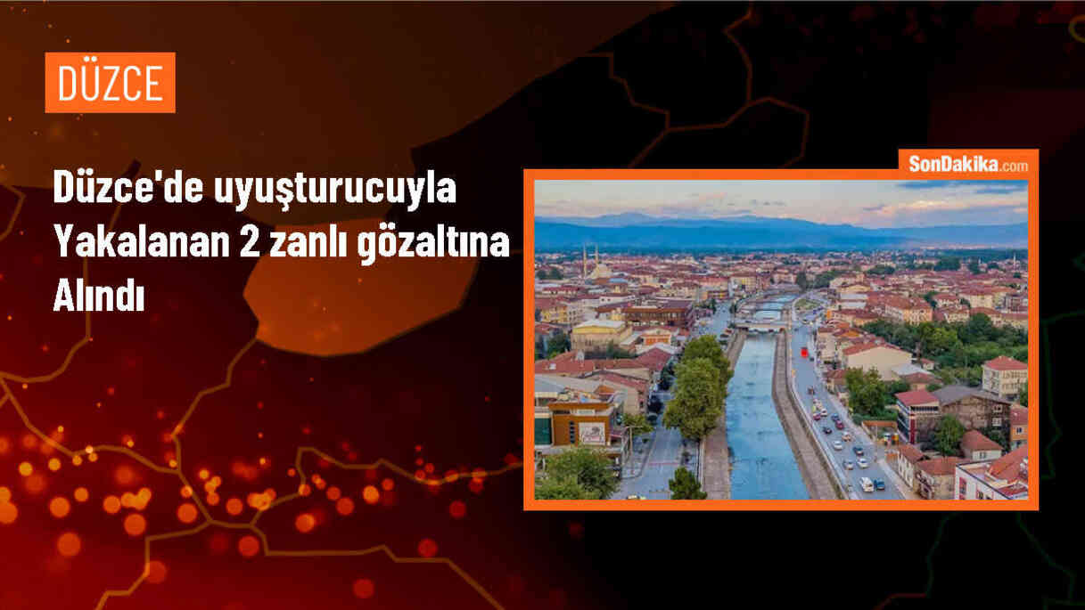 Düzce\'de uyuşturucuyla yakalanan 2 şüpheli gözaltına alındı