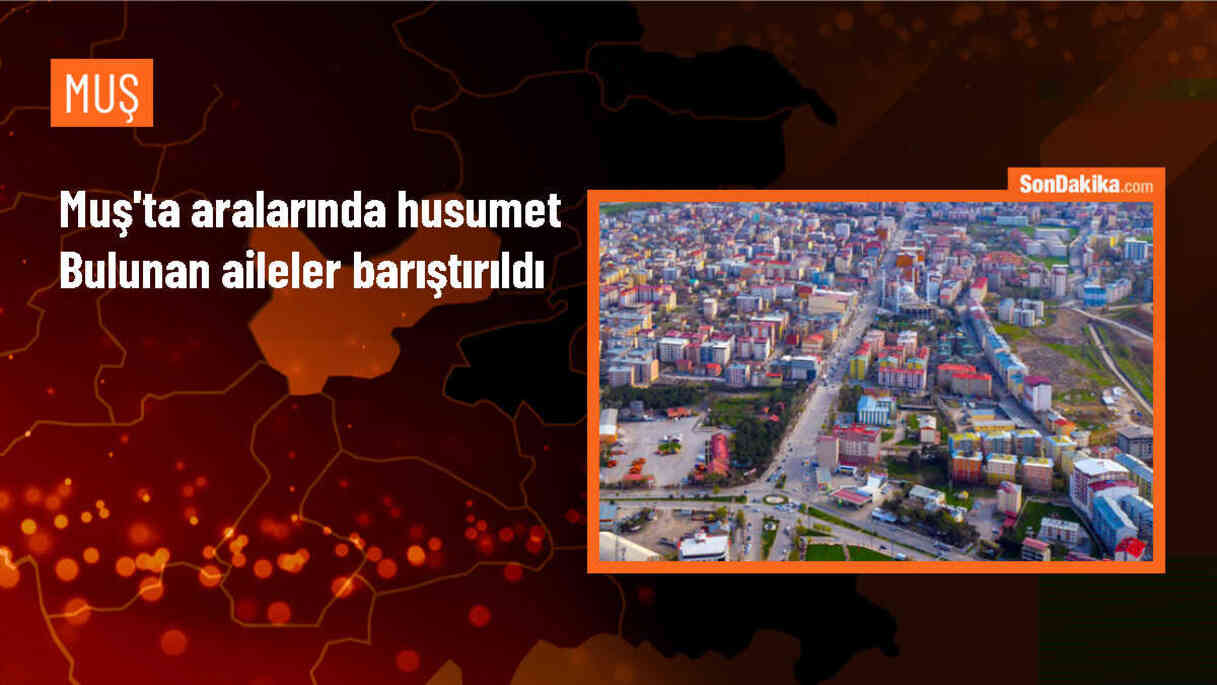 Muş\'ta iki aile arasındaki husumet kanaat önderleri sayesinde sona erdi
