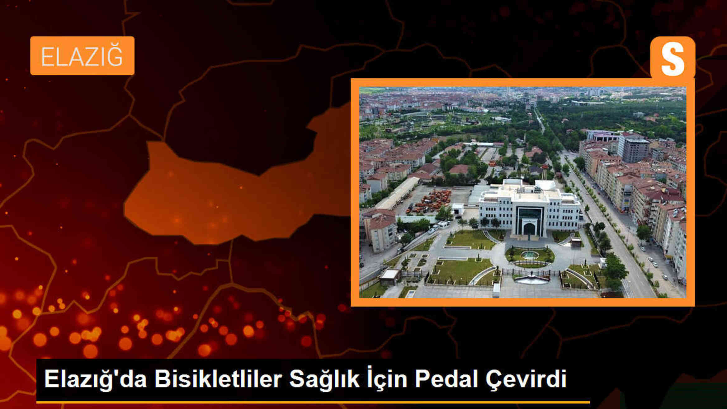 Elazığ\'da Bisikletliler Sağlık İçin Pedal Çevirdi
