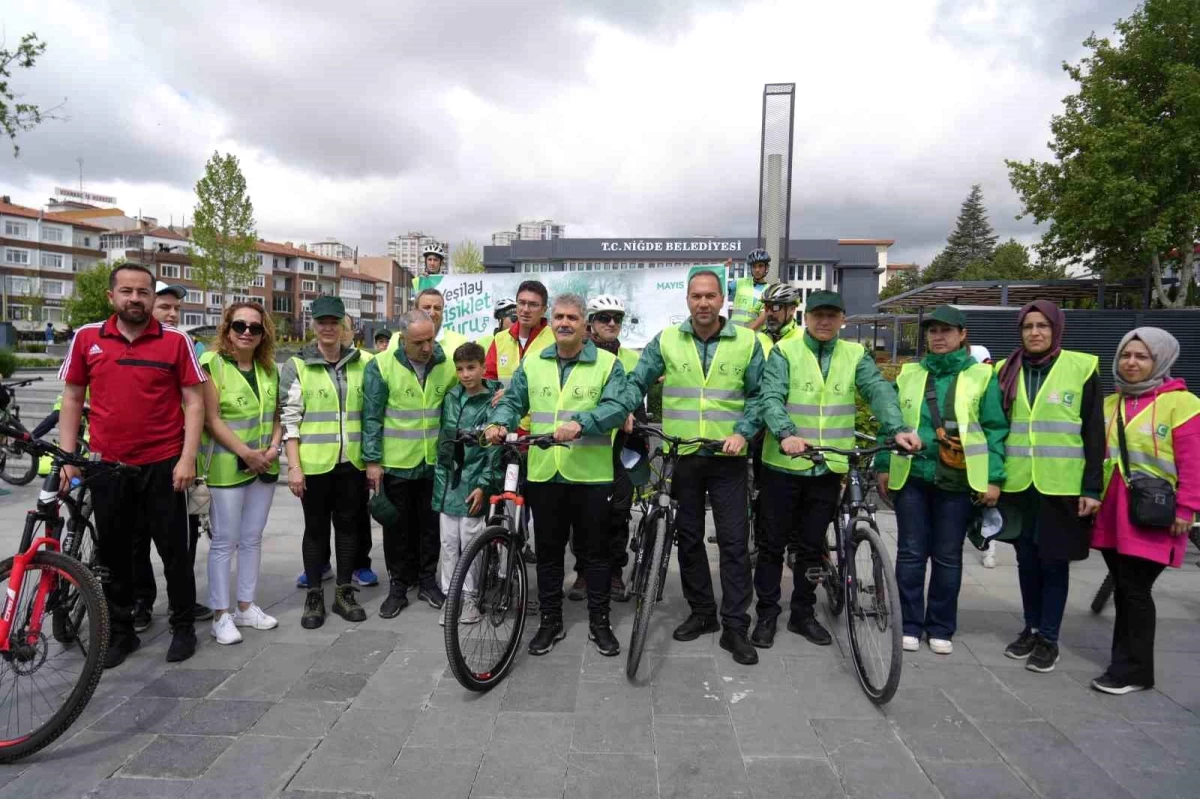 Niğde\'de 11. Geleneksel Yeşilay Bisiklet Turu düzenlendi