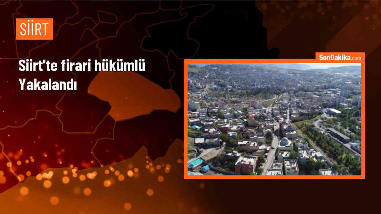 Siirt\'te hapis cezası bulunan firari hükümlü yakalandı