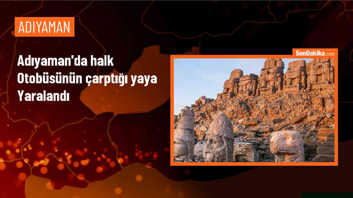 Adıyaman\'da halk otobüsü yayaya çarptı, bir kişi yaralandı