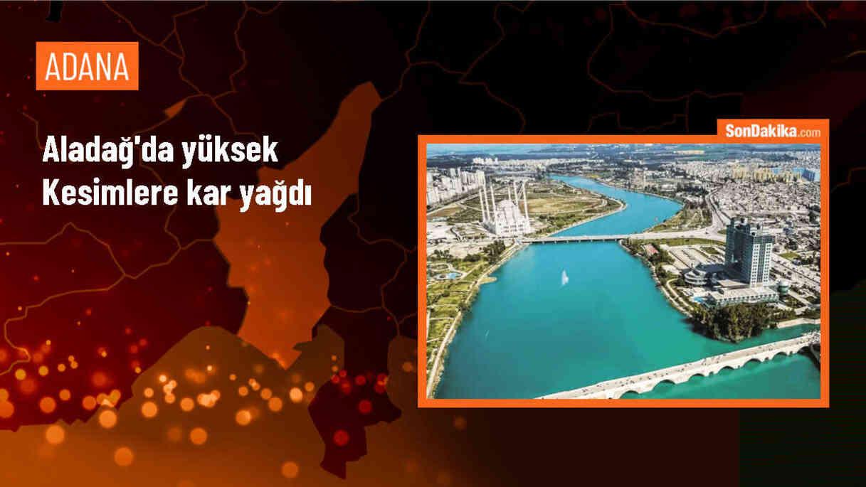 Aladağ\'da yüksek kesimlere kar yağdı