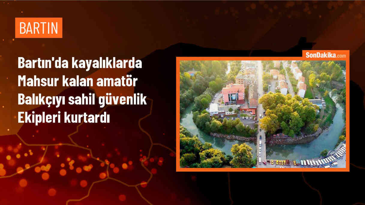 Amasra\'da Kayalıklarda Mahsur Kalan Balıkçı Kurtarıldı