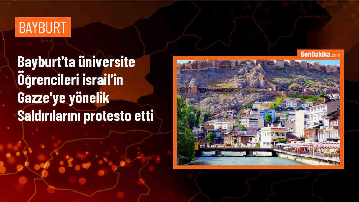 Bayburt Üniversitesi\'nde İsrail saldırılarını protesto