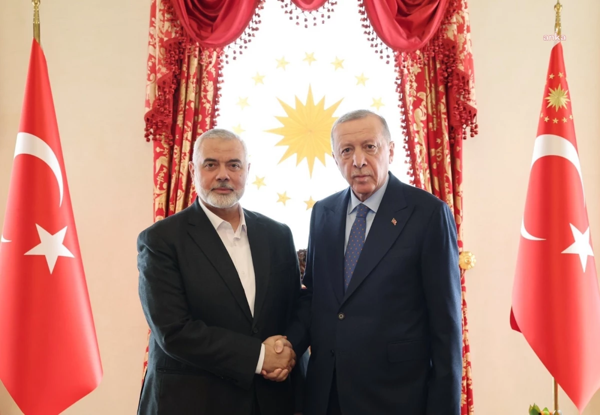 Cumhurbaşkanı Erdoğan, Hamas\'ın ateşkesi kabul etmesinin ardından İsmail Haniye ile görüştü