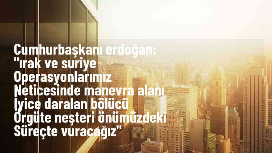 Cumhurbaşkanı Erdoğan: Bölücü örgüte neşteri vuracağız