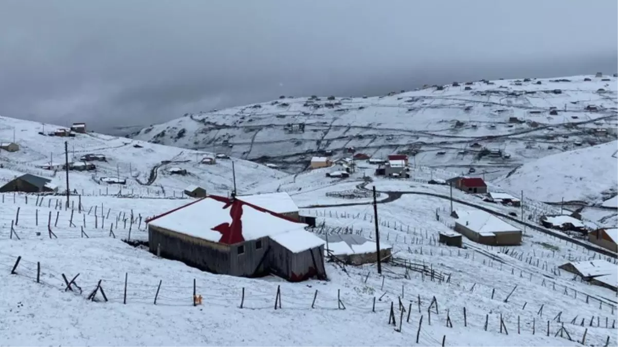 Doğu Karadeniz\'de mayıs ayında kar sürprizi